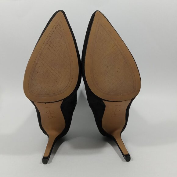 JESSICA SIMPSON Valyn Pointed Toe Ankle Boot In Black Faux Suede Womens Size 9 - Picture 15 of 15